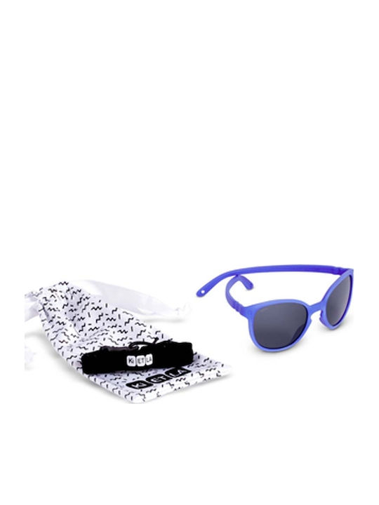 KiETLA Unbreakable Rectangle Kids Sunglasses Blue