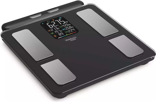 Webber Naturals Smart Ζυγαριά 180kg με Λιπομετρητή & Bluetooth Μαύρη
