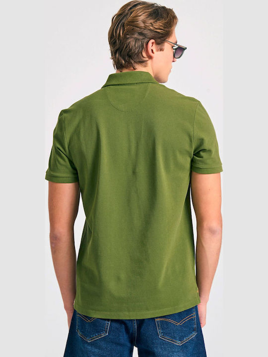 Polo Short Sleeve Khaki Blouse