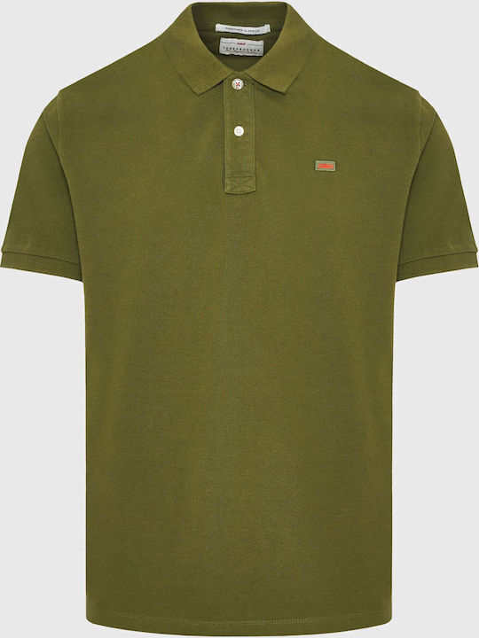 Polo Short Sleeve Khaki Blouse