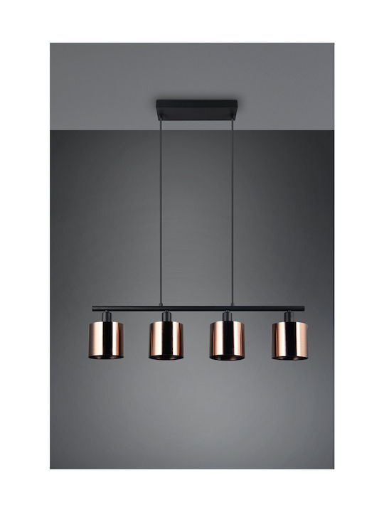Trio Lighting Κρεμαστό Φωτιστικό Μπρούτζινο