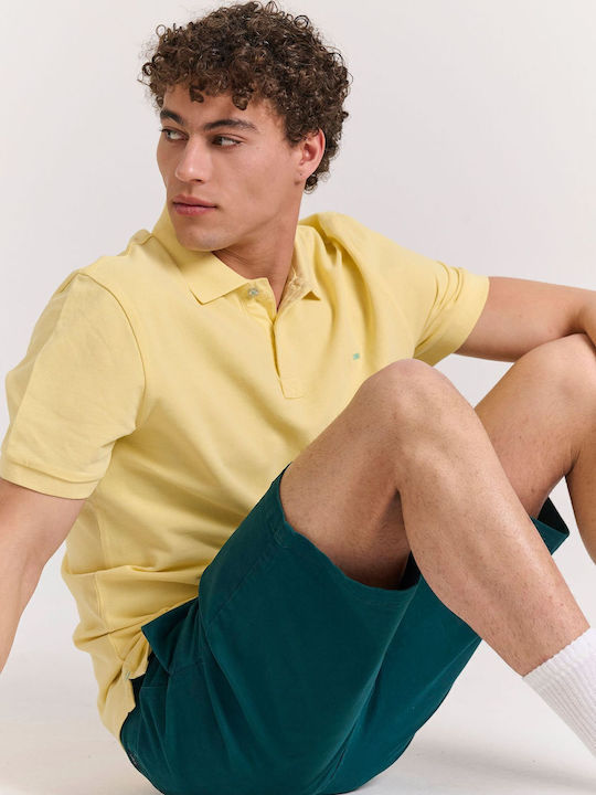 Polo Kurzarmbluse Yellow