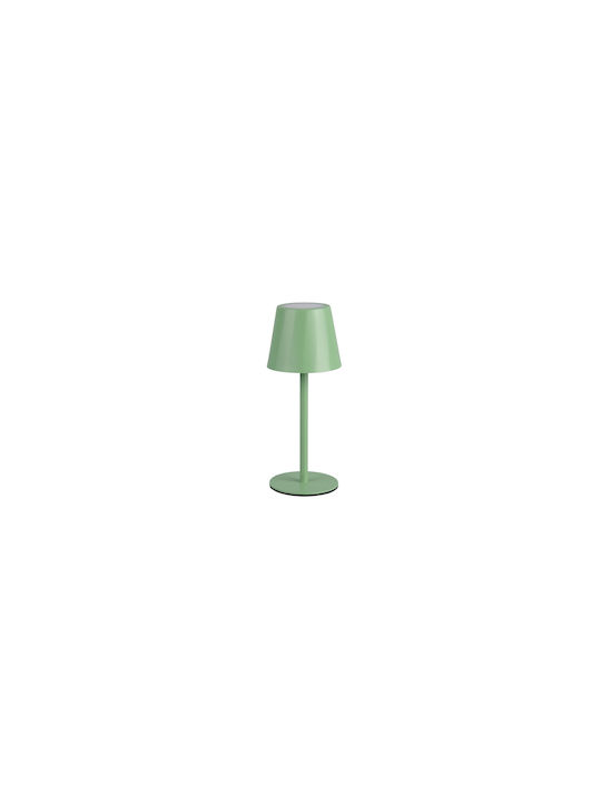 Trio Lighting Μεταλλικό Πορτατίφ LED με Πράσινο Καπέλο και Βάση