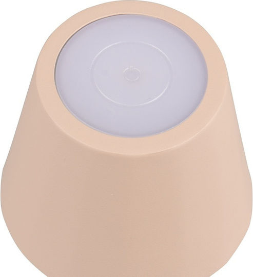Trio Lighting Metal Table Lamp LED with Beige Shade and Base
