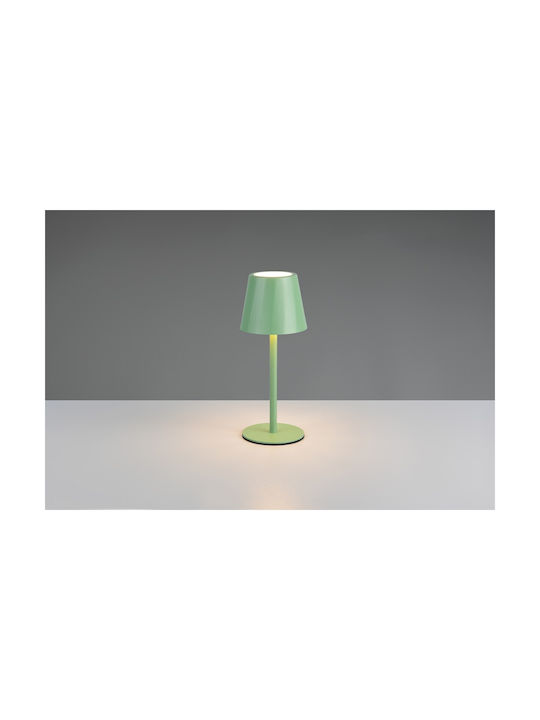 Trio Lighting Μεταλλικό Πορτατίφ LED με Πράσινο Καπέλο και Βάση