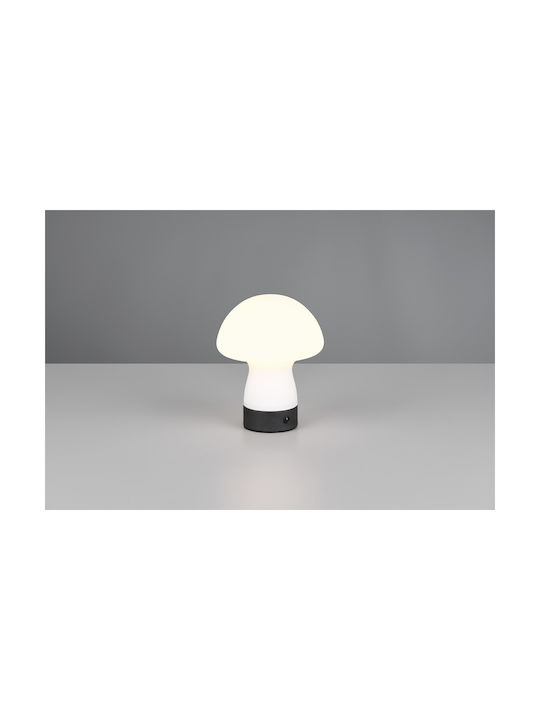 Trio Lighting Γυάλινο Πορτατίφ LED με Λευκό Καπέλο και Βάση