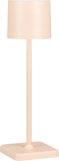 Trio Lighting Plastic Table Lamp with Beige Shade and Base