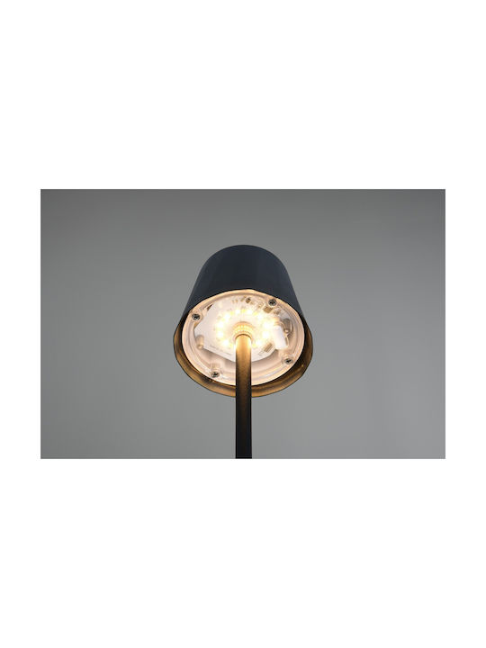 Trio Lighting Μεταλλικό Πορτατίφ LED με Μαύρο Καπέλο και Βάση