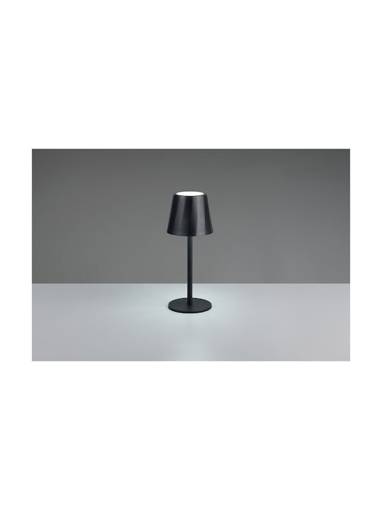 Trio Lighting Μεταλλικό Πορτατίφ LED με Μαύρο Καπέλο και Βάση