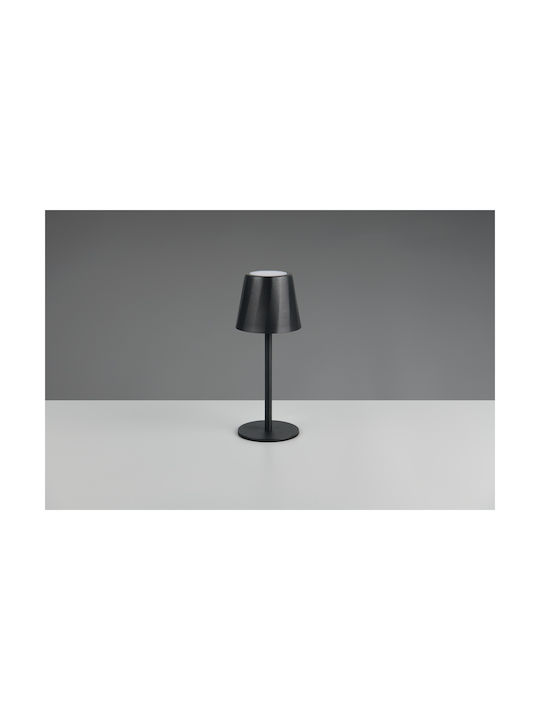 Trio Lighting Μεταλλικό Πορτατίφ LED με Μαύρο Καπέλο και Βάση