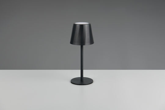 Trio Lighting Μεταλλικό Πορτατίφ LED με Μαύρο Καπέλο και Βάση