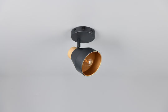 Trio Lighting Μονό Σποτ σε Μαύρο Χρώμα
