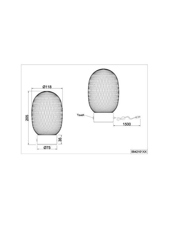 Trio Lighting Διακοσμητικό Φωτιστικό LED Θερμό Λευκό 3000K