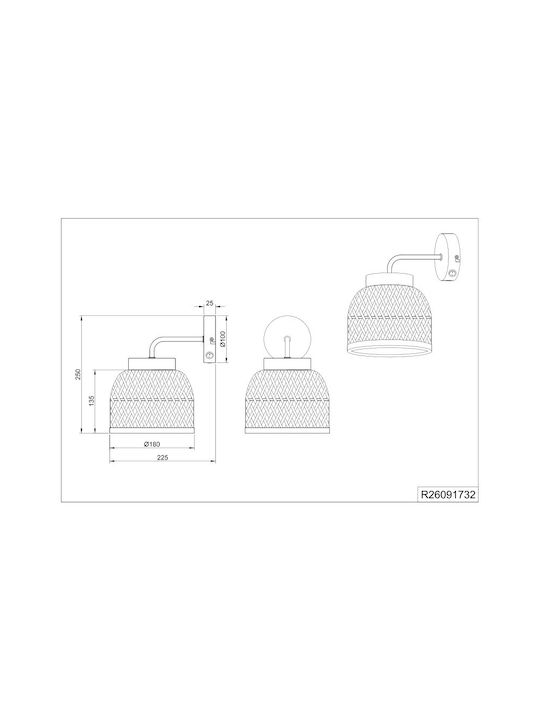 Trio Lighting Φωτιστικό Τοίχου Μαύρο Trio Lighting Φωτιστικό Τοίχου Μαύρο