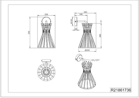 Trio Lighting Φωτιστικό Τοίχου Μαύρο Trio Lighting Φωτιστικό Τοίχου Μαύρο