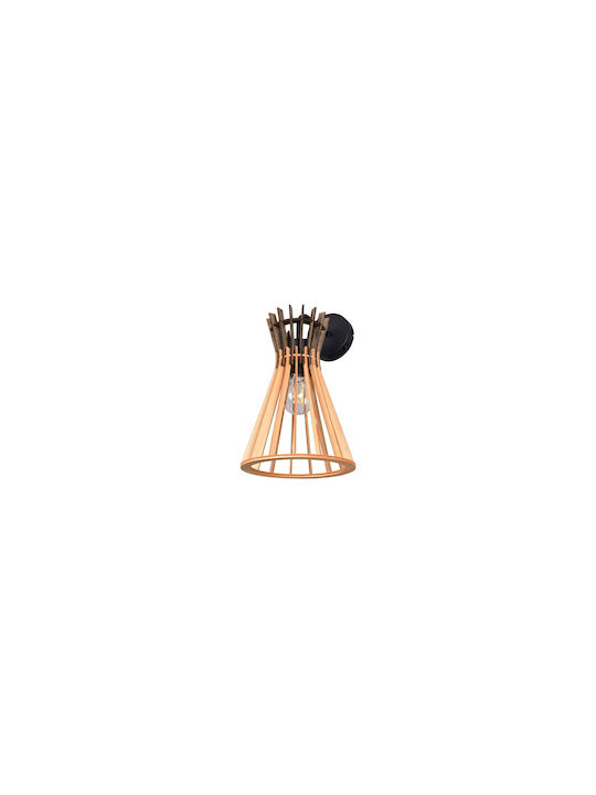 Trio Lighting Industrial Wall Lamp Black