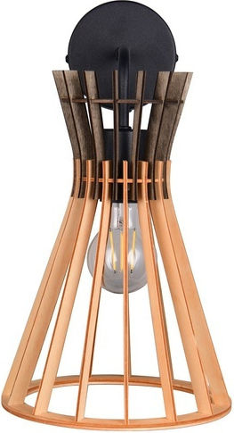 Trio Lighting Industrielle Wandleuchte Schwarz