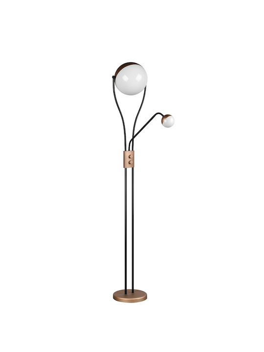 Trio Lighting Chris LED Floor Lamp with Warm White Light Brown