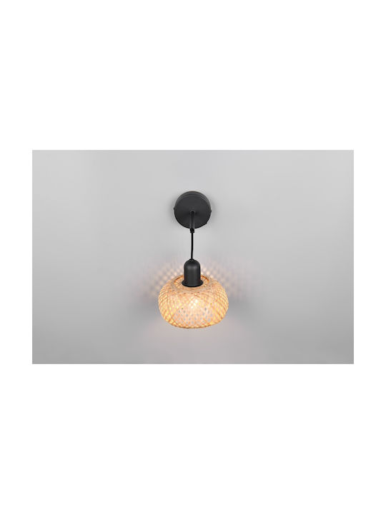Trio Lighting Μοντέρνο Φωτιστικό Τοίχου Μαύρο