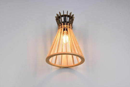 Trio Lighting Industrielle Wandleuchte Schwarz