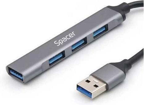 Spacer Hub 4 Θυρών USB 3.0 με σύνδεση USB-A