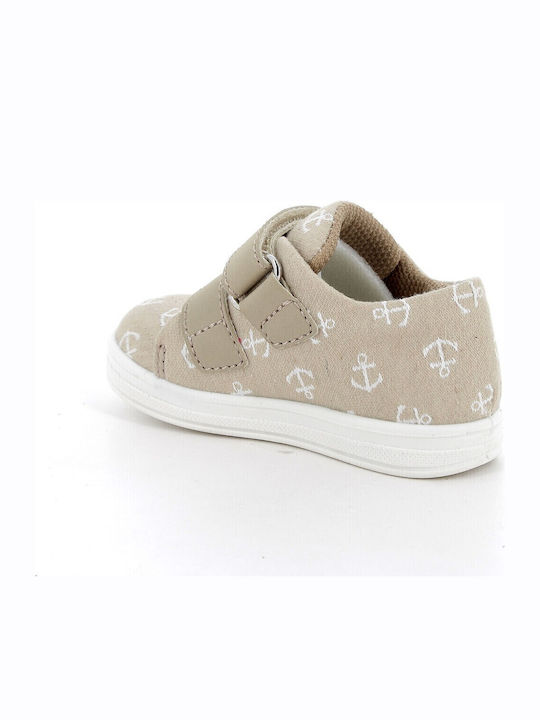 Kids Sneakers with Scratch Beige