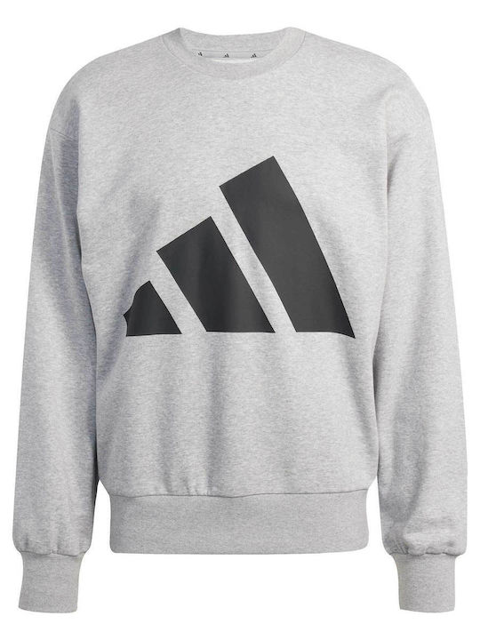 Big Logo French Terry Sweatshirt Grey