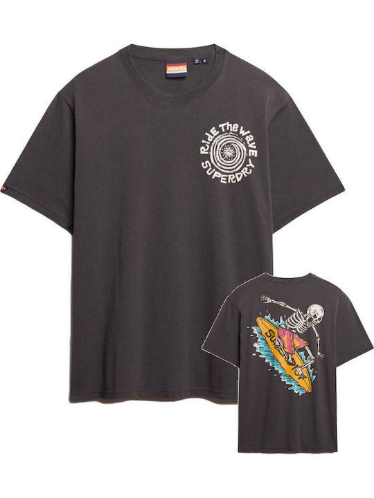 Narrative T-shirt Anthracite, Bison Black