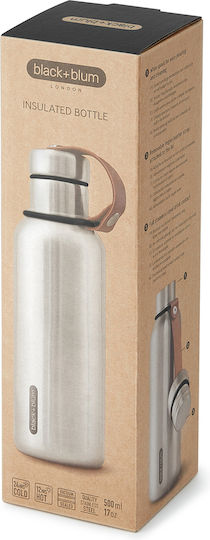 Black+Blum Μπουκάλι Θερμός Ανοξείδωτο 500ml Ανοξείδωτο Black