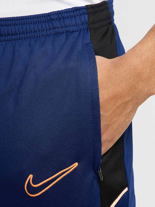 Academy Παντελόνι Φόρμας Dri-Fit Γυαλιστερό με Λάστιχο Blue