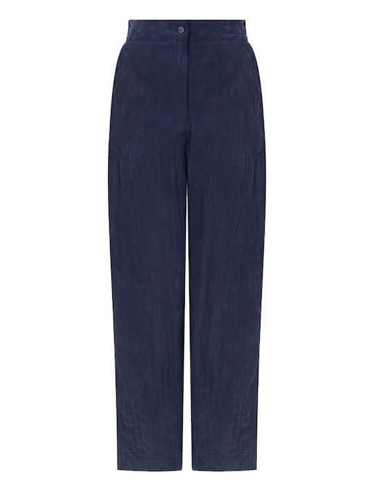 Damen Stoff Hose Blue