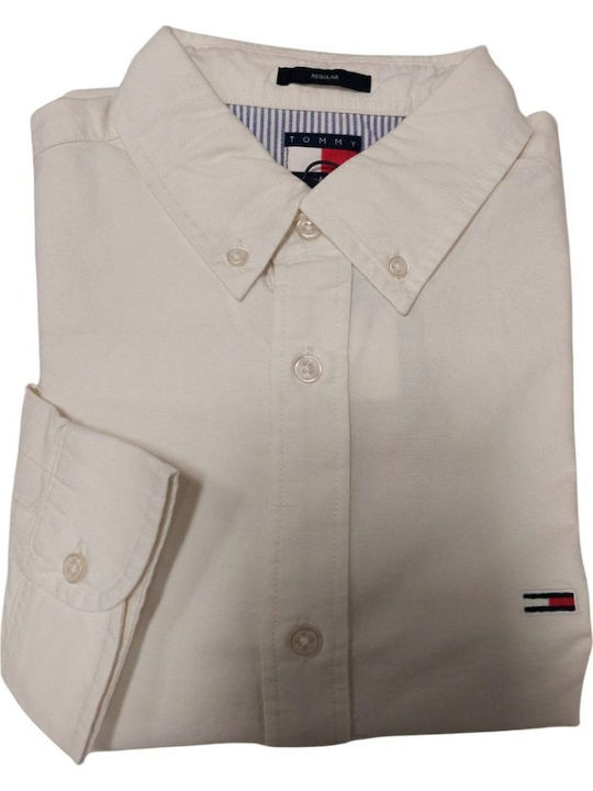 Oxford Long-sleeved Cotton Shirt White