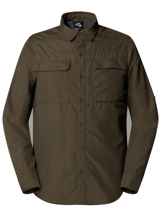 Μακρυμάνικo Πουκάμισο Taupe Green