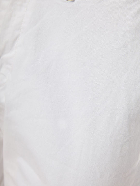 Trousers Chino Elastic in Regular Fit White