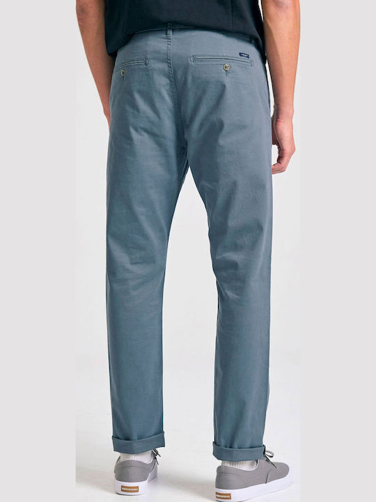 Trousers Chino Elastic in Regular Fit Steel Grey