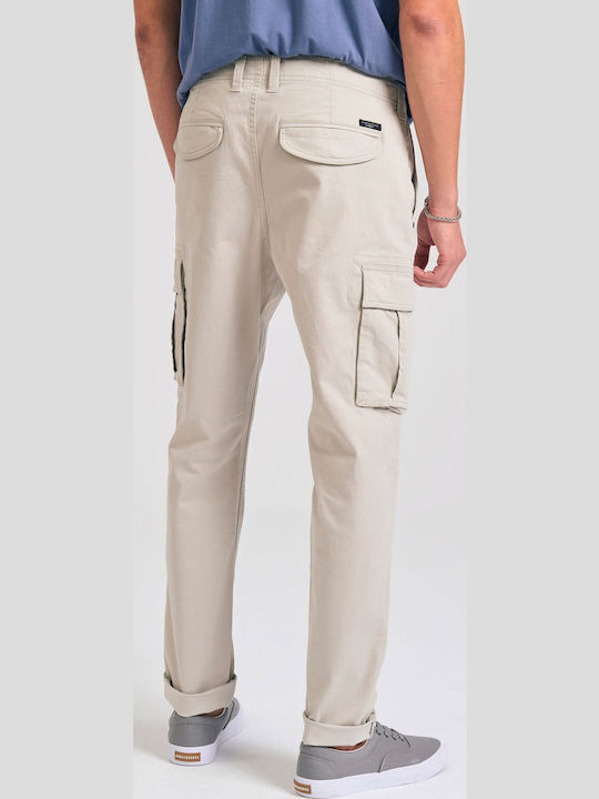 Trousers Cargo Elastic in Regular Fit Mist Grey