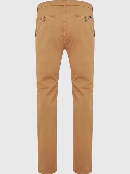 Trousers Chino Elastic in Regular Fit Beige