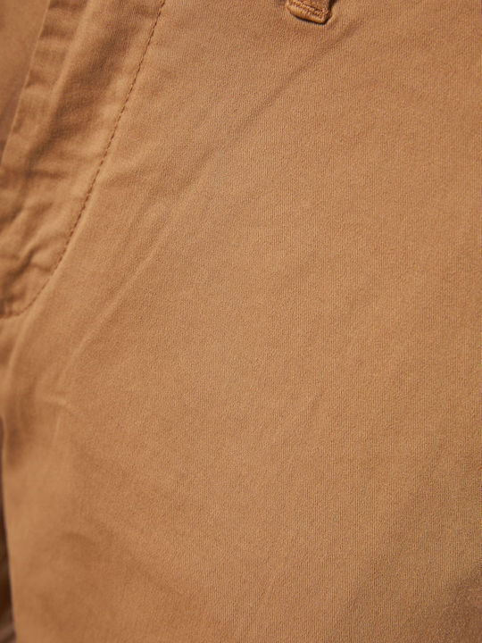 Trousers Chino Elastic in Regular Fit Beige