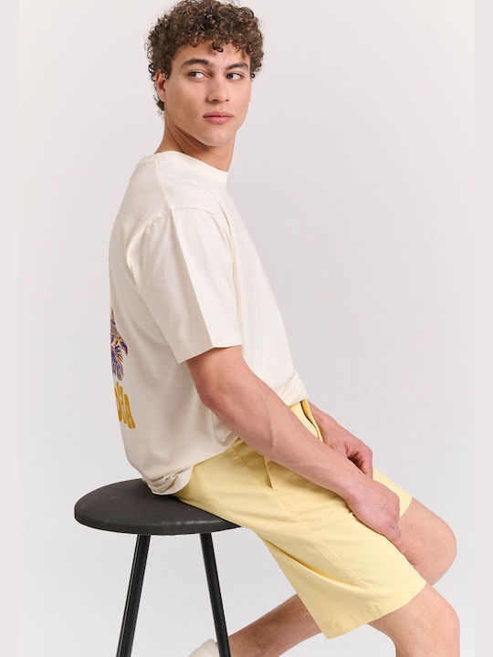 Funky Buddha Men's Shorts Chino Yellow