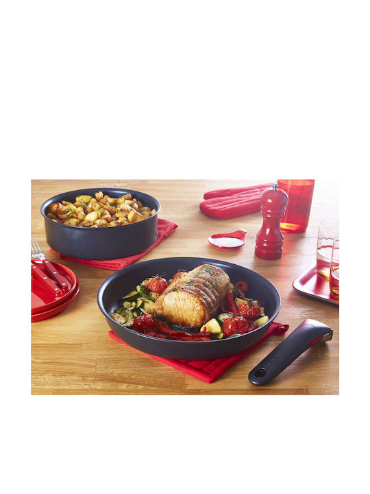 Tefal Ingenio Eco Resist Cookware Set of Aluminum with Ceramic Coating Black 13pcs
