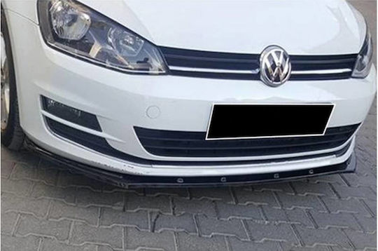 Преден спойлер VW Golf VII 7 12-17 Race лъскаво черно
