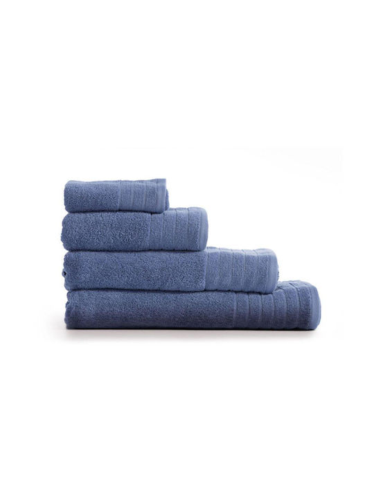 Nef-Nef Homeware 3pc Bath Towel Set Fresh Blue Weight 550gr/m²