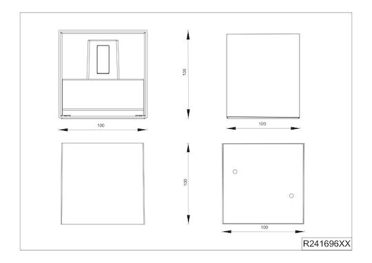 Trio Lighting Επιτοίχιο Εξωτερικό Φωτιστικό