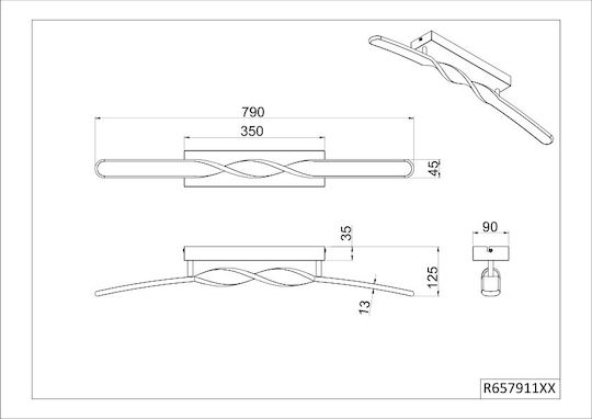 Trio Lighting Πλαφονιέρα Οροφής Μπεζ με Ενσωματωμένο LED