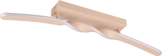 Trio Lighting Πλαφονιέρα Οροφής Μπεζ με Ενσωματωμένο LED