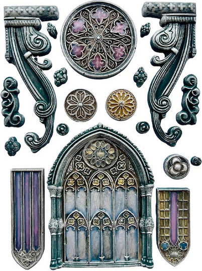 Καλούπι Σιλικόνης A5 15×21cm Stamperia Master Magic Gothic Architecture