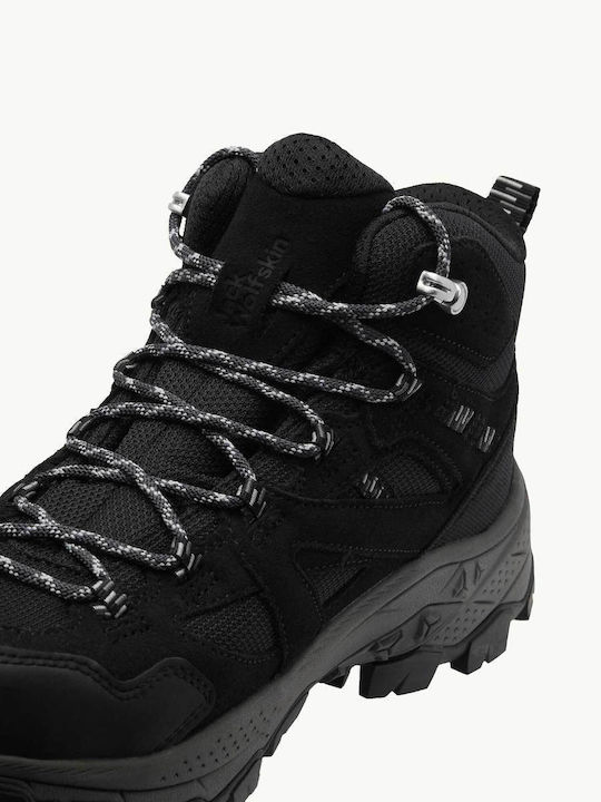 Jack Wolfskin Vojo Tour Ανδρικά Ορειβατικά Μποτάκια Αδιάβροχα Μαύρα