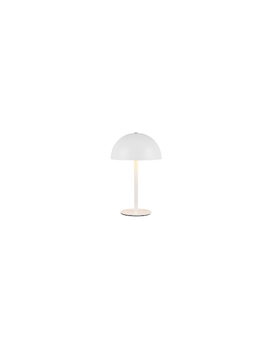 Trio Lighting Μεταλλικό Πορτατίφ LED με Λευκό Καπέλο και Βάση