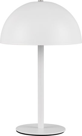 Trio Lighting Metal Table Lamp LED with White Shade and Base