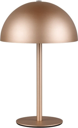 Trio Lighting Metal Table Lamp LED with Brown Shade and Base